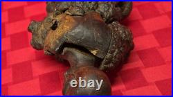 Antique Chinese Root Wood Carving Old Man Scholar Figure