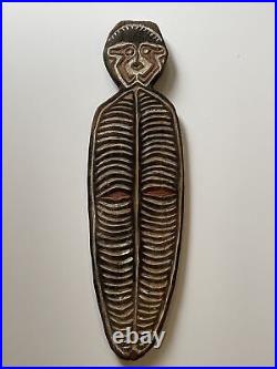 Antique Gope Wood Sculpture Board Carving Papua New Guinea Ancestor Spirit Old