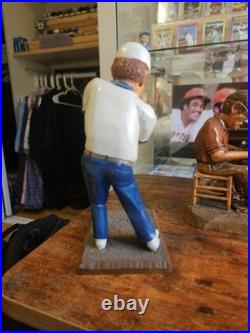 Antique Hand Carved Wood The Golfer Folk Art Sculpture Figure Signed 7 1979