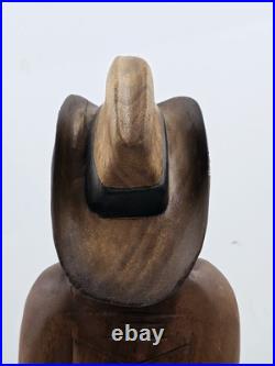 Antique Hand Carved Wooden Cowboy 20