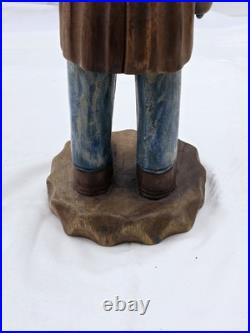 Antique Hand Carved Wooden Cowboy 20