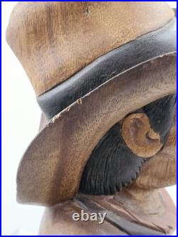Antique Hand Carved Wooden Cowboy 20