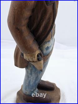 Antique Hand Carved Wooden Cowboy 20 Antique Hand Carved Wooden Cowboy 20