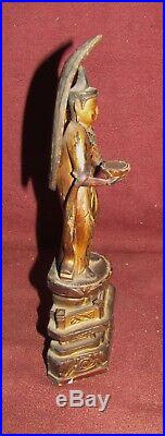 Antique Japanese Buddha Wood Carving Sculpture