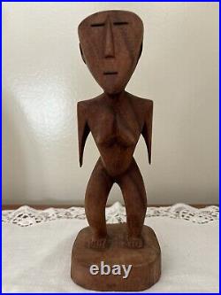 Antique Tongan Goddess Carved Wooden Figure Hikule'o