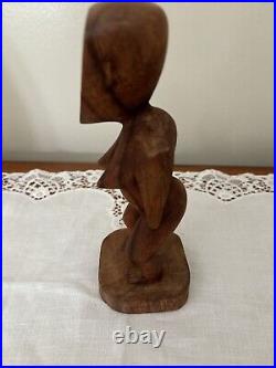 Antique Tongan Goddess Carved Wooden Figure Hikule'o