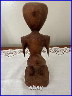 Antique Tongan Goddess Carved Wooden Figure Hikule'o