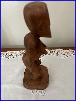 Antique Tongan Goddess Carved Wooden Figure Hikule'o