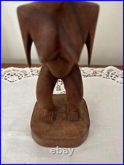 Antique Tongan Goddess Carved Wooden Figure Hikule'o