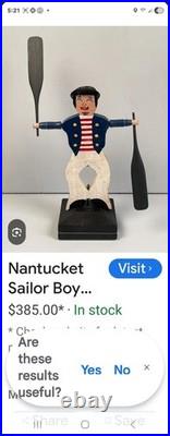 Antique/VTG Hand Carved Wooden Folk Art 12½×7 9×9 Great VTG Condition