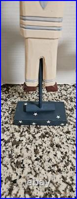 Antique/VTG Hand Carved Wooden Folk Art 12½×7 9×9 Great VTG Condition