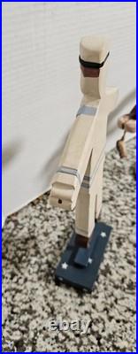 Antique/VTG Hand Carved Wooden Folk Art 12½×7 9×9 Great VTG Condition