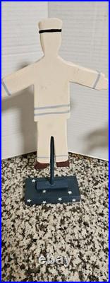 Antique/VTG Hand Carved Wooden Folk Art 12½×7 9×9 Great VTG Condition