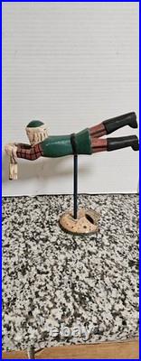 Antique/VTG Hand Carved Wooden Folk Art 12½×7 9×9 Great VTG Condition