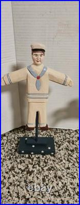 Antique/VTG Hand Carved Wooden Folk Art 12½×7 9×9 Great VTG Condition