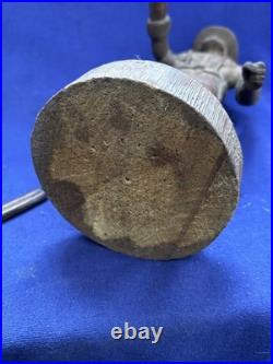 Antique Vintage American Adirondack Folkart Wooden Carving Hunting Man Hound Dog