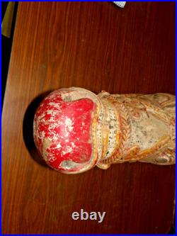 Antique Wood Carved Ceremonial Nandi Bull Head Chariot Sculpture ROUGH SHAPE 29