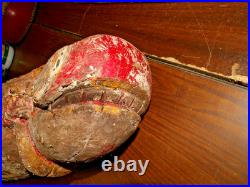 Antique Wood Carved Ceremonial Nandi Bull Head Chariot Sculpture ROUGH SHAPE 29