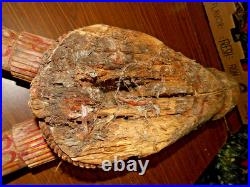 Antique Wood Carved Ceremonial Nandi Bull Head Chariot Sculpture ROUGH SHAPE 29