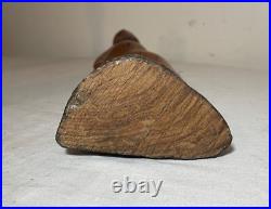 Antique hand carved abstract modernist nude lady wood figural sculpture statue