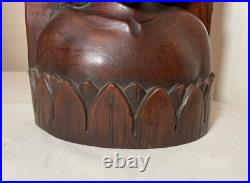 Antique hand carved balinese Indonesian Bali lady bust wood carving sculpture Antique hand carved balinese Indonesian Bali lady bust wood carving sculpture