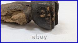 Antique or vintage primitive tribal or folk art wooden figure 8.5 inches