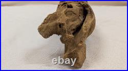 Antique or vintage primitive tribal or folk art wooden figure 8.5 inches