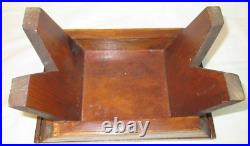 Art Deco Looking Stool Handmade Wooden Art Sculpture In A Stool10 1/2 Art Deco Looking Stool Handmade Wooden Art Sculpture In A Stool10 1/2