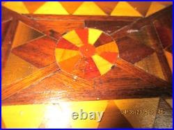 Art Deco Looking Stool Handmade Wooden Art Sculpture In A Stool10 1/2 Art Deco Looking Stool Handmade Wooden Art Sculpture In A Stool10 1/2