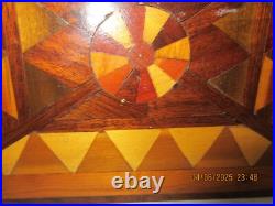 Art Deco Looking Stool Handmade Wooden Art Sculpture In A Stool10 1/2 Art Deco Looking Stool Handmade Wooden Art Sculpture In A Stool10 1/2