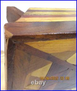 Art Deco Looking Stool Handmade Wooden Art Sculpture In A Stool10 1/2 Art Deco Looking Stool Handmade Wooden Art Sculpture In A Stool10 1/2