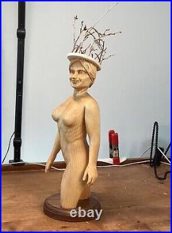 Asherah Tree of Life Goddess Hand Carved