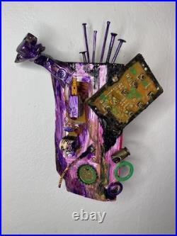 Assemblage, Modern Art, Wall Sculpture, Multimedia, Signed