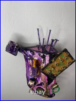 Assemblage, Modern Art, Wall Sculpture, Multimedia, Signed