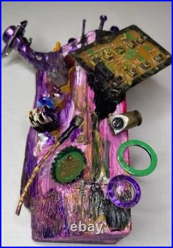 Assemblage, Modern Art, Wall Sculpture, Multimedia, Signed