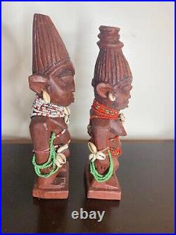 Authentic Traditional Yoruba Ere Ibeji (Twins) Statue SET