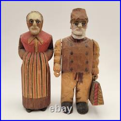 Axel M Peterson Vintage Folk Art Wood Carvings Couple Swedish Dress Geneva IL 7 Axel M Peterson Vintage Folk Art Wood Carvings Couple Swedish Dress Geneva IL 7