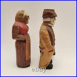 Axel M Peterson Vintage Folk Art Wood Carvings Couple Swedish Dress Geneva IL 7 Axel M Peterson Vintage Folk Art Wood Carvings Couple Swedish Dress Geneva IL 7