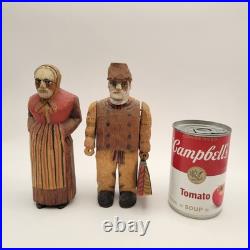 Axel M Peterson Vintage Folk Art Wood Carvings Couple Swedish Dress Geneva IL 7 Axel M Peterson Vintage Folk Art Wood Carvings Couple Swedish Dress Geneva IL 7