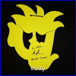 BARRY LEADER Whimsical SIGNED Folk Art OOAK Wall Sculpture Oh No