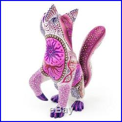 BEAUTIFUL CAT Oaxacan Alebrije Wood Carving Mexican Art Animal Sculpture Decor