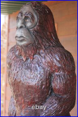 BIG FOOT Chainsaw Carving YETI, SASQUATCH, MONSTER Wood Carvings ONE of A KIND