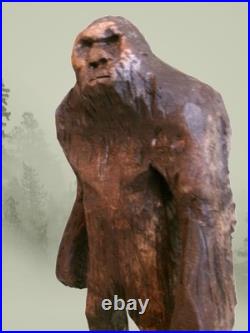 BIGFOOT & YETI TOTEM -My 12.75 tall hand carved, signed fig's BIGFOOT & YETI TOTEM -My 12.75 tall hand carved, signed fig's