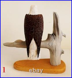 Bald Eagle Wood Carving by Richard Ellinger, Award Winning Carver