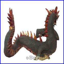 Bali Wood Carved Sculpture Dragon Balinese Statue Hand Carving Indonesia Figure