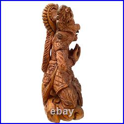 Balinese Hanuman Monkey God Sculpture Wood Carving Statue Ramayana Hindu Art