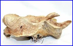 Balinese Mermaid Parasite Wood Carving hand carved Mushroom Sculpture Bali Art