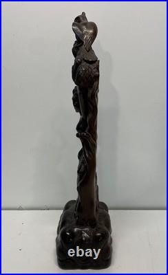 Balinese Wood Carving 20 inch Tall Handcrafted Figural Sculpture Sculpture Balinese Wood Carving 20 inch Tall Handcrafted Figural Sculpture Sculpture