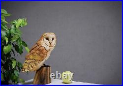 Barn Owl Wooden Gift Owls Wooden owl Wood Carving Wood Owl Wood sculpture owl