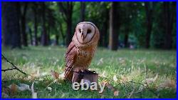 Barn Owl Wooden Gift Owls Wooden owl Wood Carving Wood Owl Wood sculpture owl